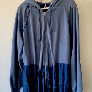 Free People zip up hoodie